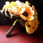 soft autumnal shades felt and button bouquet from £50.00 soft autumnal shades felt and button bouquet