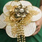 paper and lace bridesmaids bouquet with origami flowers From £65.00 paper and lace bridesmaids bouquet with origami flowers From £65.00