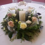 hurricane vase table center