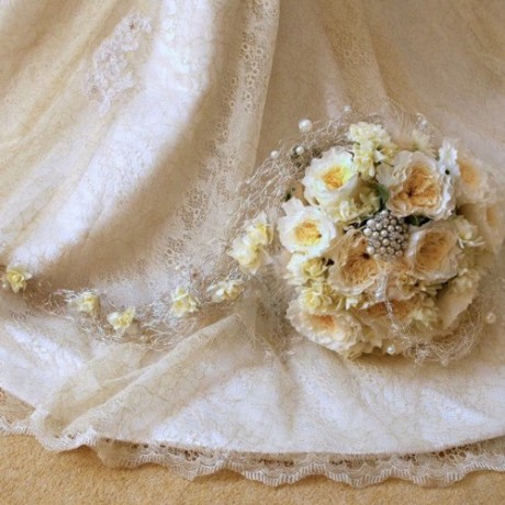 #sliderCaption4 David Austin Patience rose bridal bouquet by Eden Floral Design