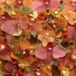 Floral bodice design detail by Chelsea Florist of the Year Lisa Fowler
